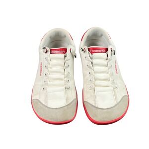 Hobibear Barefoot Minimalist Shoes White Red Canvas Sneakers Size 39 / 8.5W